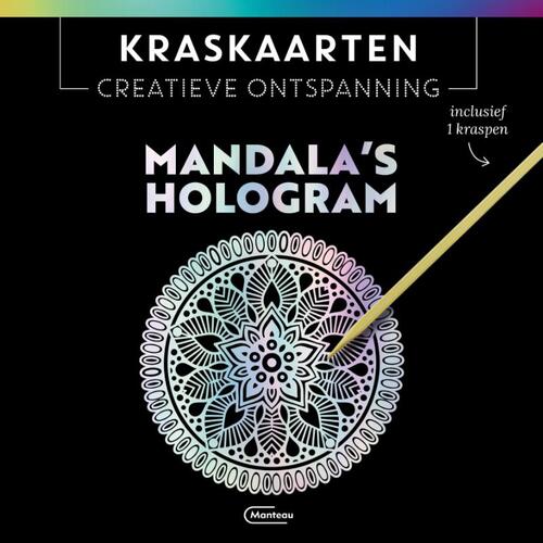 Kraskaarten Creatieve Ontspanning Mandala's Hologram Incl. 1 Kraspen