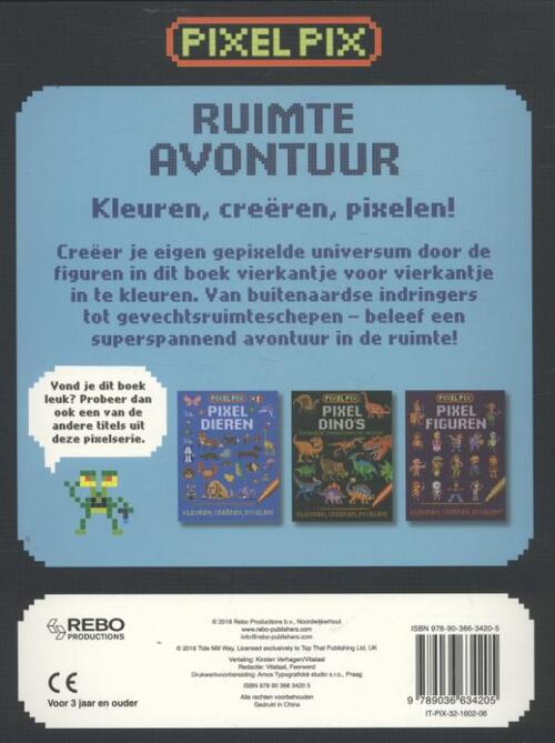 PixelPix Ruimte Avontuur - Kleuren,Creëren, Pixelen! - Afbeelding 1