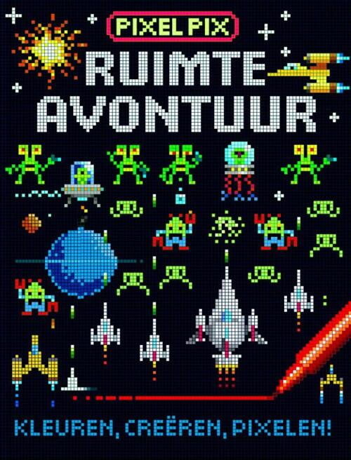 PixelPix Ruimte Avontuur - Kleuren,Creëren, Pixelen!