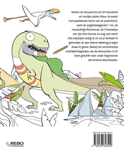 Kleurboek Dinosauriërs - Camilla Garofano - Afbeelding 1