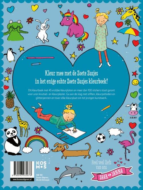 De Zoete Zusjes Kleurboek - Janna & Saar - Afbeelding 1