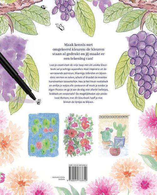 Het Omgekeerde Kleurboek Voor Volwassenen - Cécile Baude Tagnard - Afbeelding 1