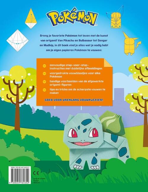 Pokémon Origami Vouw Je Eigen Pokémon! - Afbeelding 1