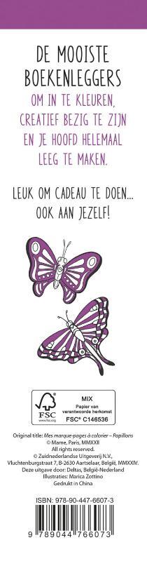 De Mooiste Boekenleggers Om In Te Kleuren - Vlinders - Afbeelding 1