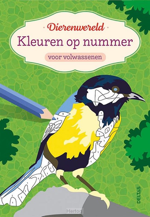 Dierenwereld Kleuren Op Nummer Voor Volwassenen 17x24,5cm