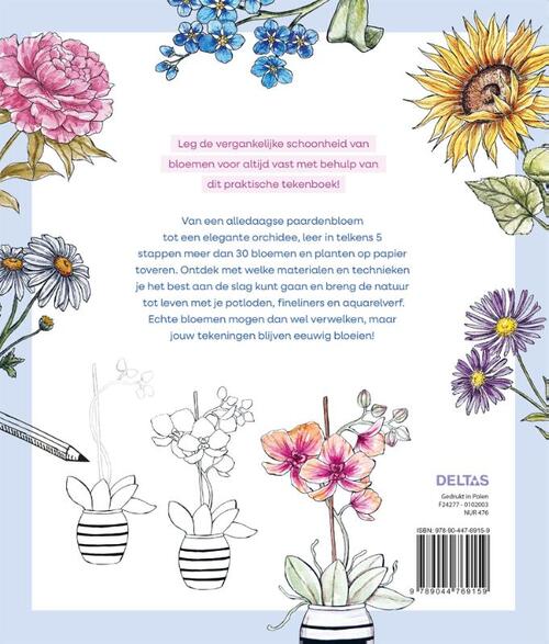 Stap Voor Stap Bloemen Leren Tekenen - Anastasia Sälinger - Afbeelding 1