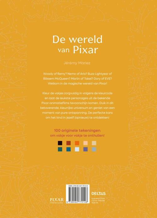 Disney De Wereld Van Pixar Kleuren Op Nummer  - Afbeelding 1