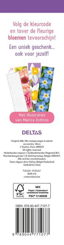 De Mooiste Boekenleggers Kleuren Op Nummer Bloemen - Afbeelding 1