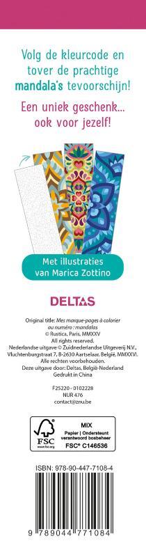 De Mooiste Boekenleggers Kleuren Op Nummer Mandala's - Afbeelding 1