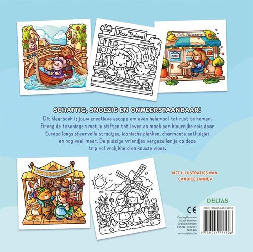 Cozy Europe Kleurboek - Jade Summer - Afbeelding 1
