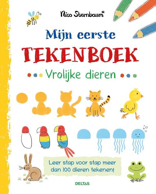 Mijn Eerste Tekenboek Vrolijke Dieren 4+ - Rico Sternbaum