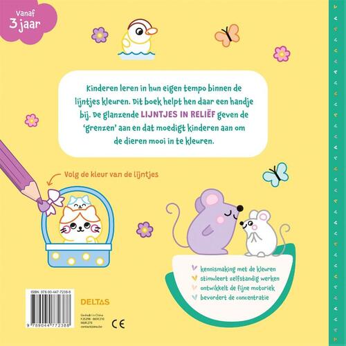 Kleuren Binnen De Lijntjes Babydieren - Clémentine Derodit - Afbeelding 1