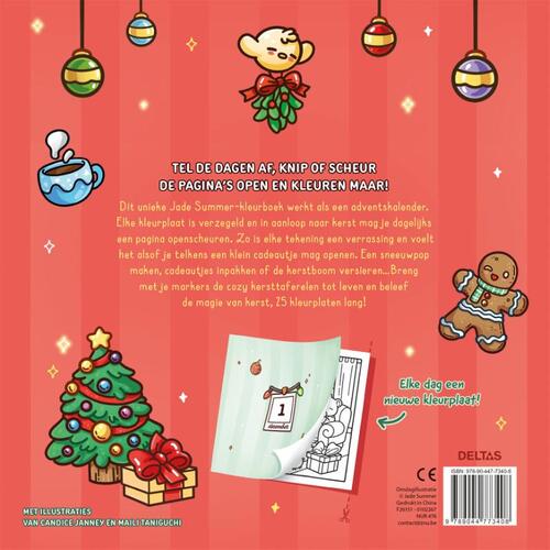 Cozy Christmas Adventskalender Om In Te Kleuren - Jade Summer - Afbeelding 1