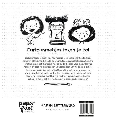 Cartoon Meisjes Teken Je Zo! - Karin Luttenberg - Afbeelding 1