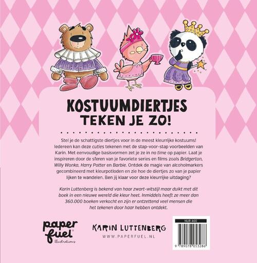 Kostuumdiertjes Teken Je Zo! - Karin Luttenberg - Afbeelding 1