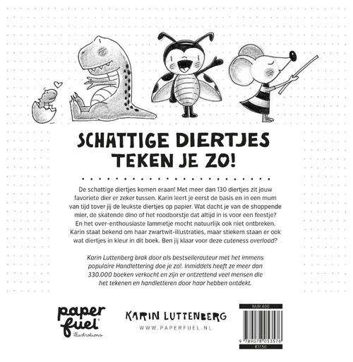Schattige Diertjes Teken Je Zo! - Karin Luttenberg - Afbeelding 1