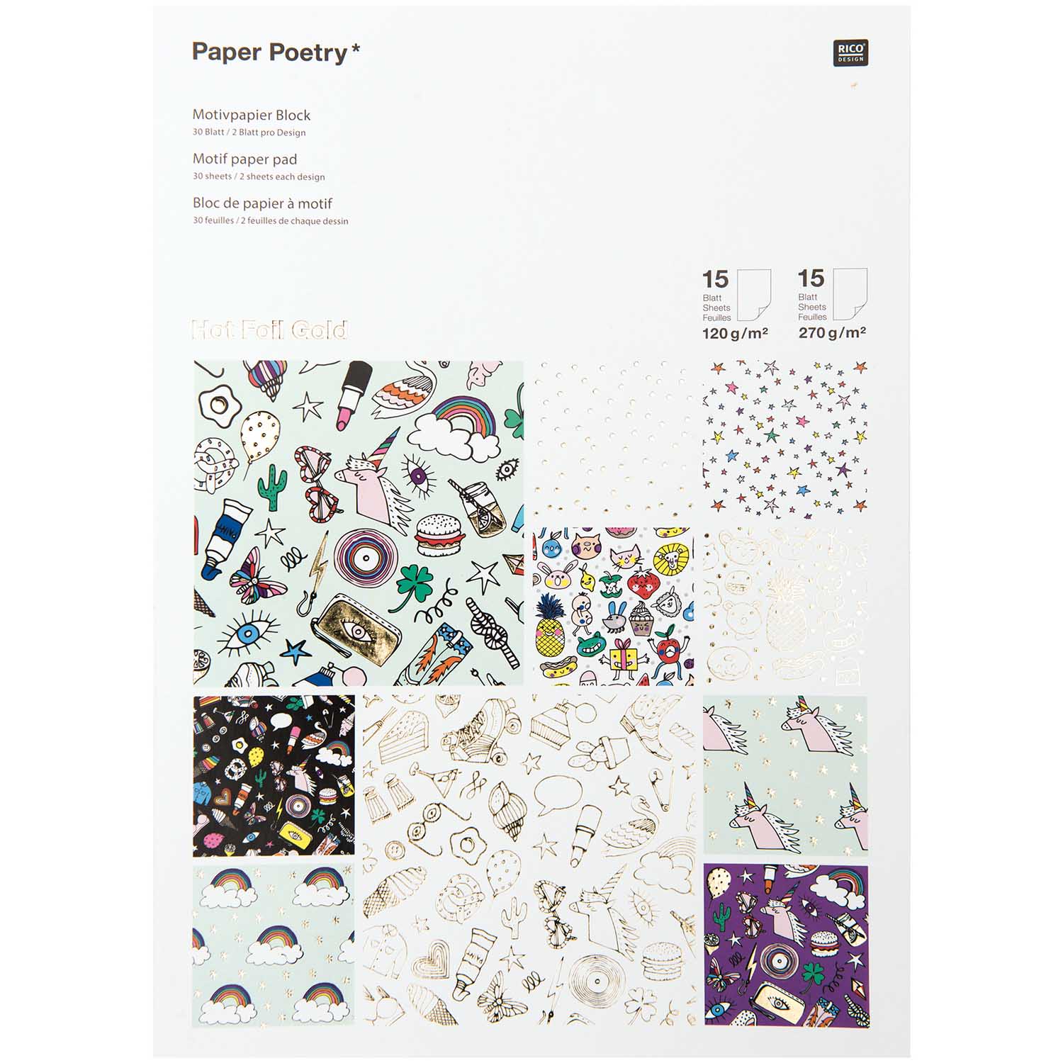 Papierblok Motieven MAGICAL, ICONS