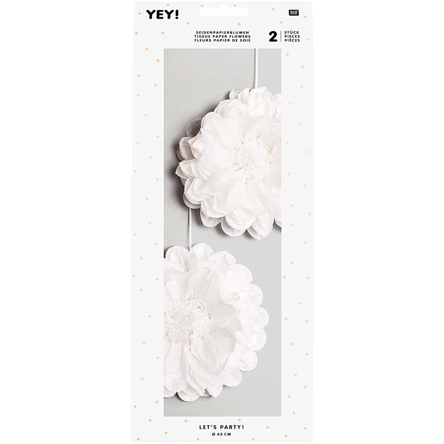 Zijdepapier Bloemen Wit