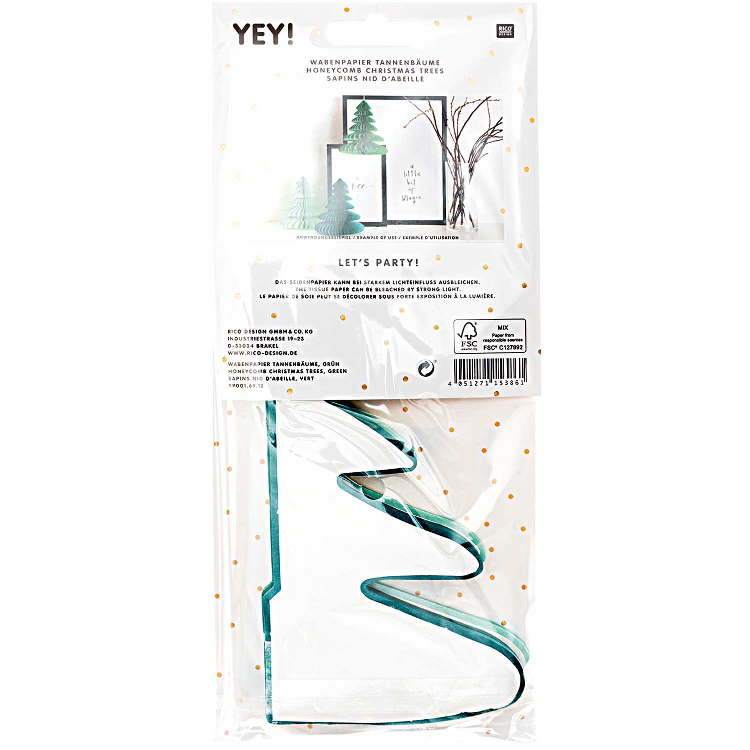 HONEYCOMB KERSTBOOM GROEN - Afbeelding 5