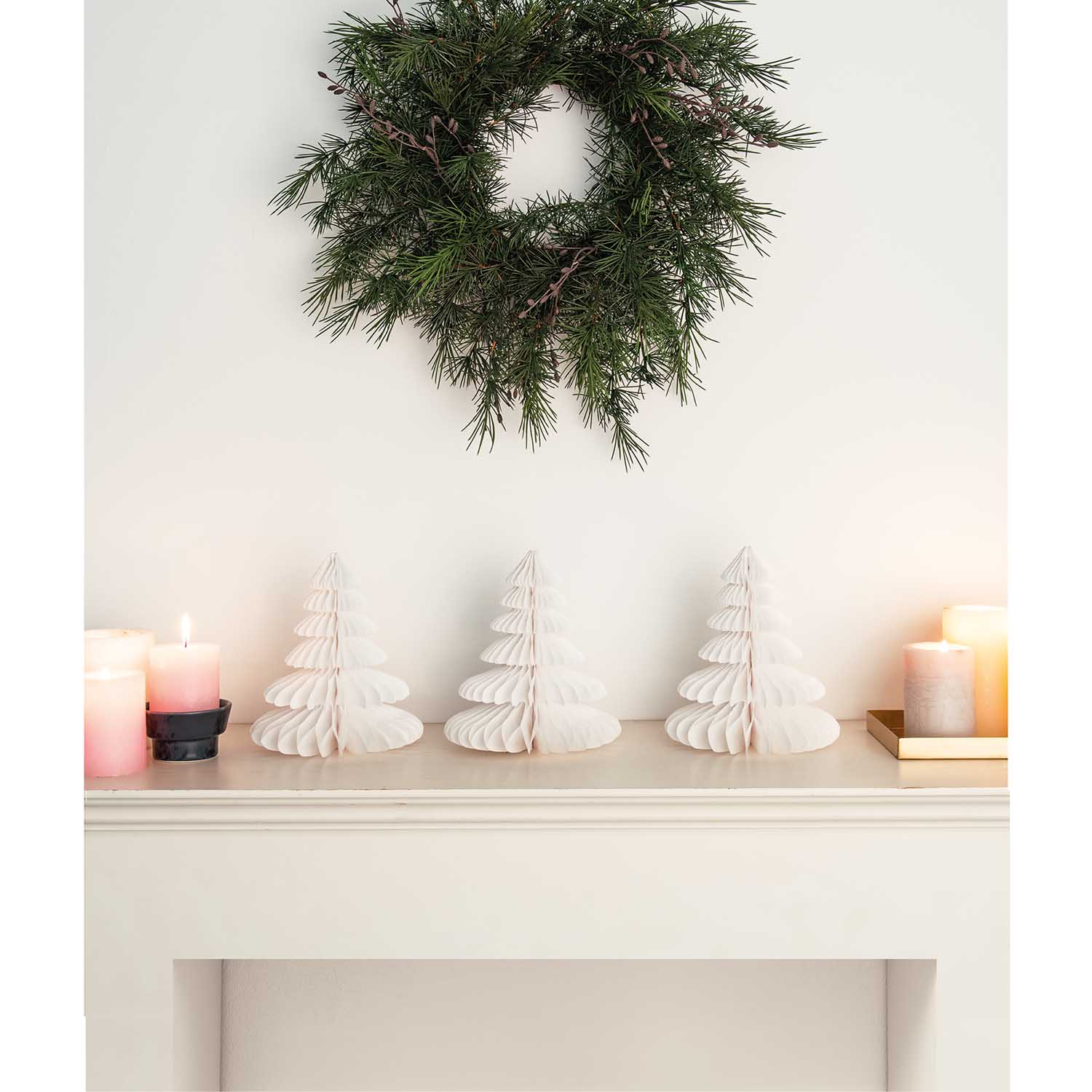 HONEYCOMB KERSTBOOM WIT - Afbeelding 5