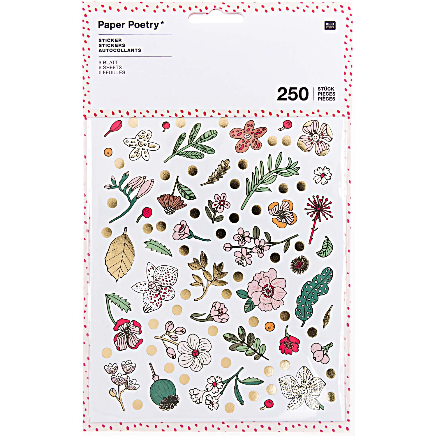 STICKERS HYGGE,BLOEMEN