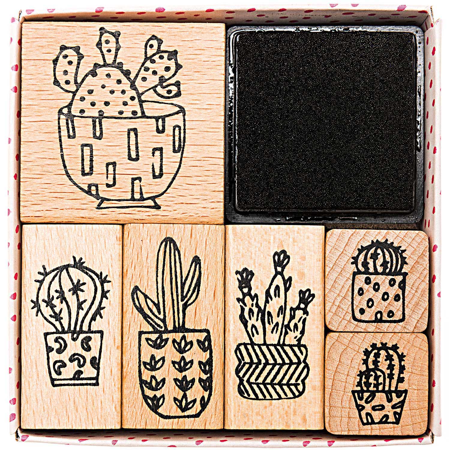 Stempelset Cactus