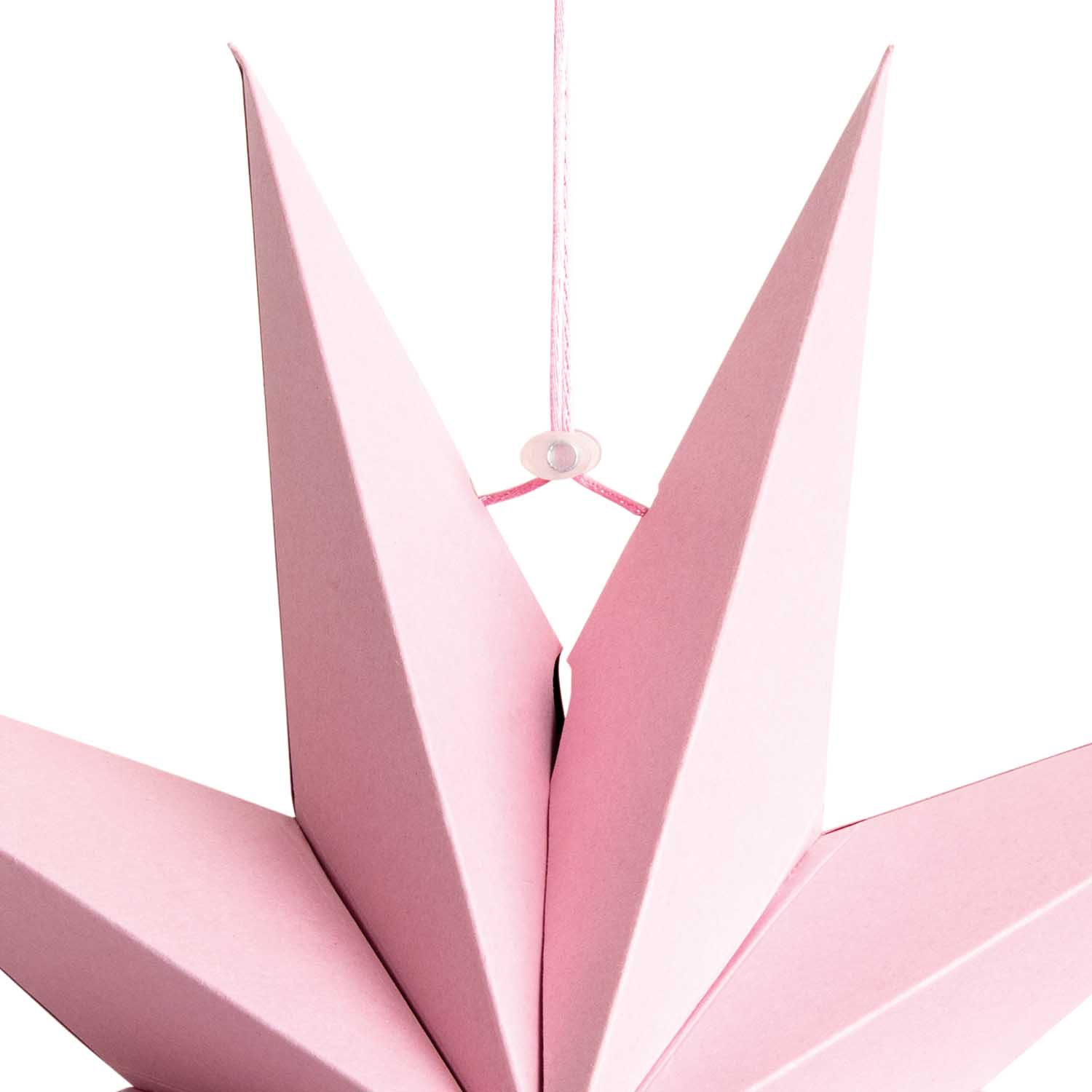 Papieren Ster Roze - Afbeelding 3