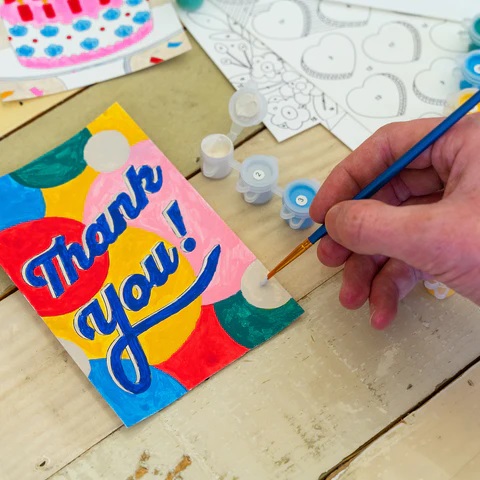 Crafter PaintByNumber Wenskaarten + Enveloppen  - Afbeelding 3