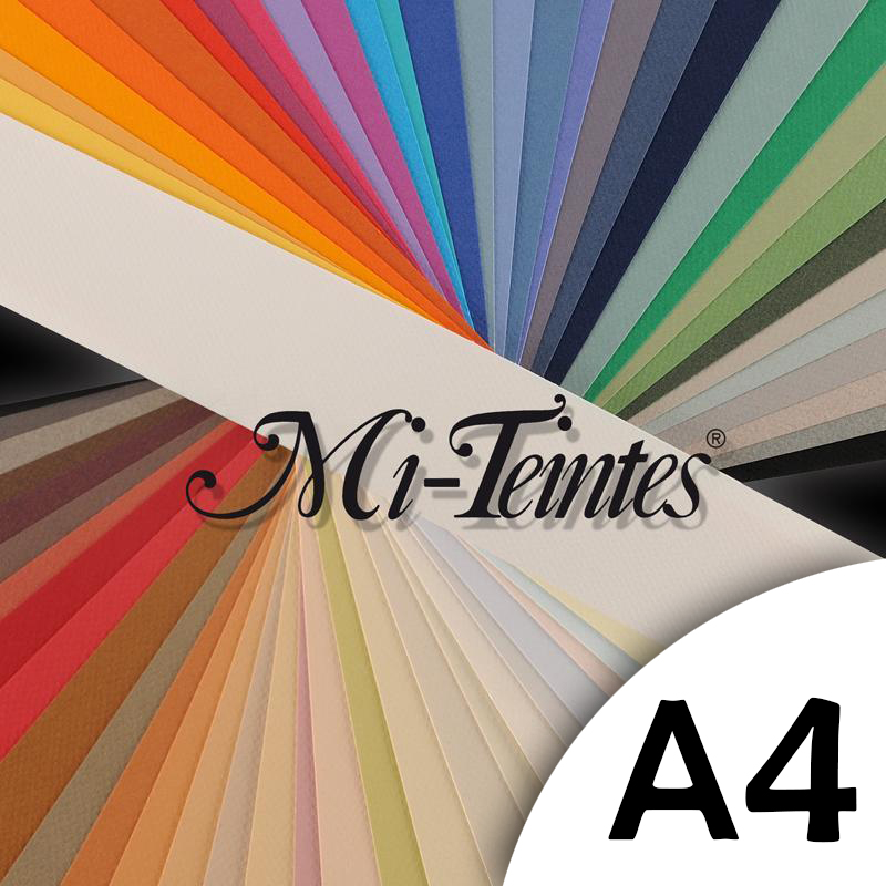 Canson Mi-Teintes Pastelpapier A4 160gr. 5vel - keuze uit 52 kleuren