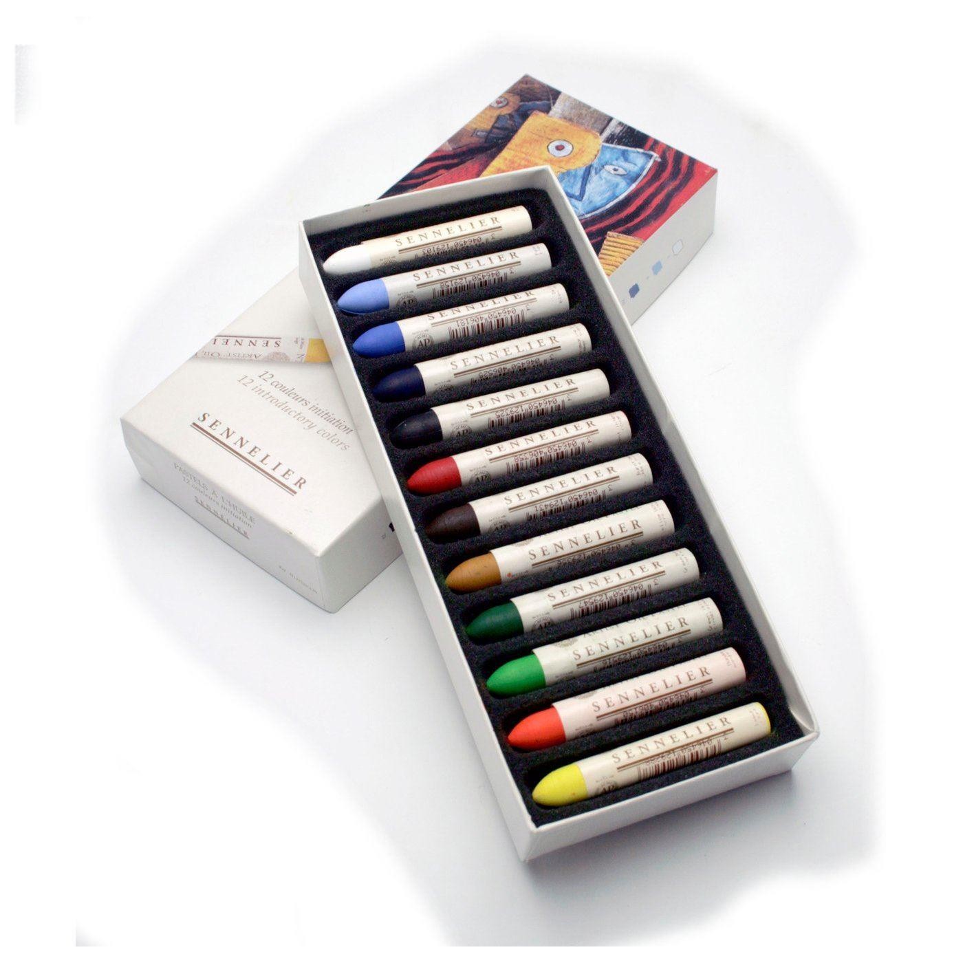 Sennelier Kartonnen doos oliepastels  12 "Initiatie" pastels