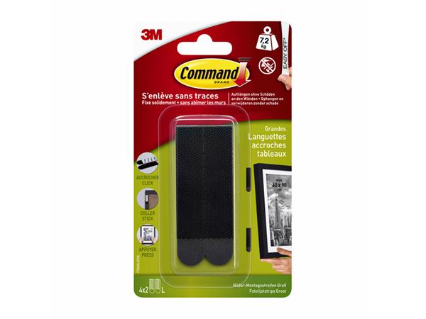 3M ophangstrips 7,2kg 8st zwart
