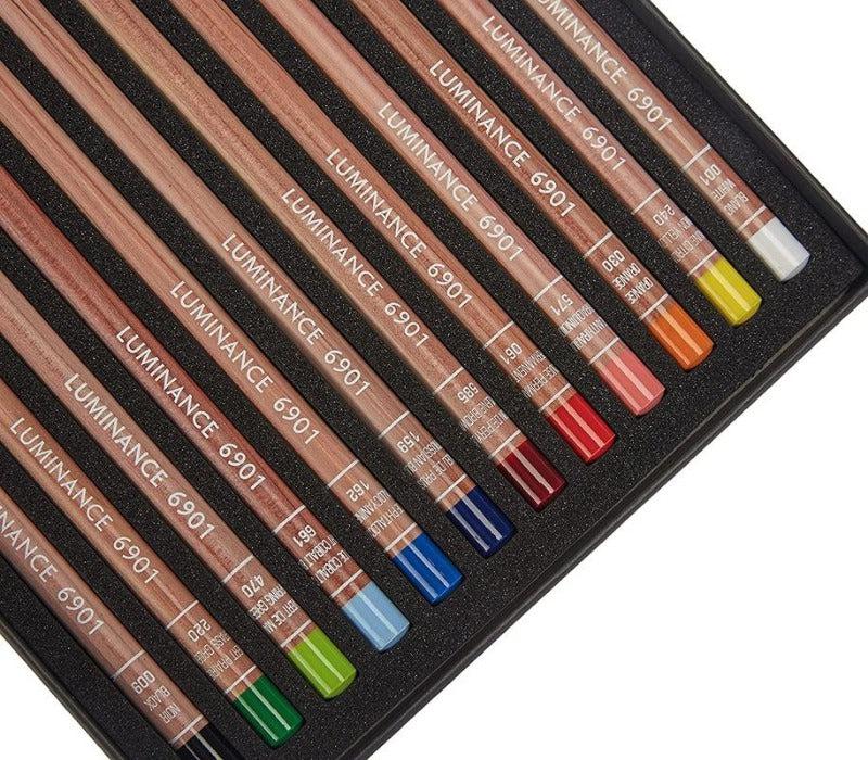 Caran d'Ache Luminance Kleurpotloden doos met 12 kleuren - Afbeelding 2