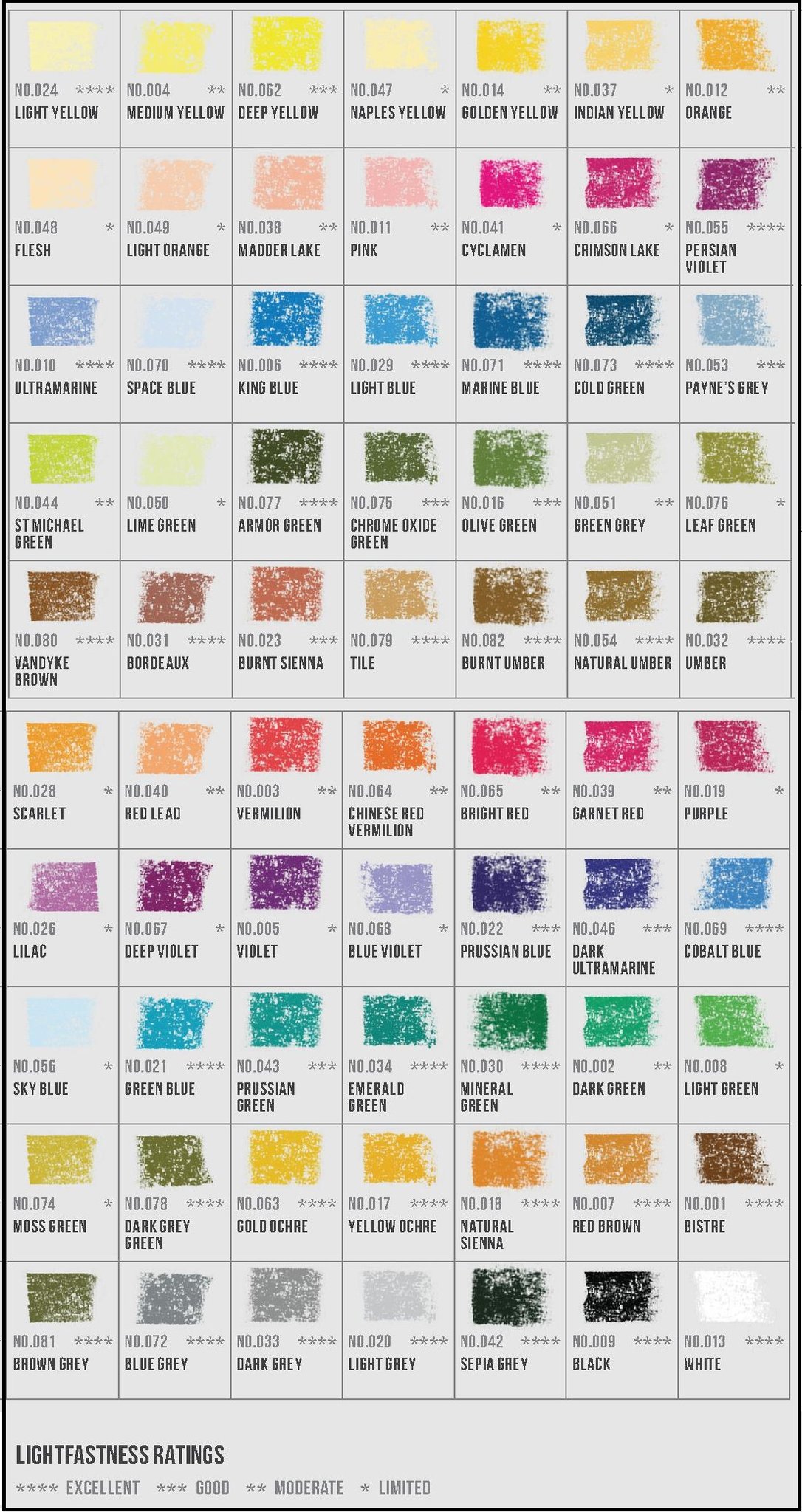 Conté à Paris Carré Pastel Kleur Krijt - Keuze uit 70 kleuren - Afbeelding 1