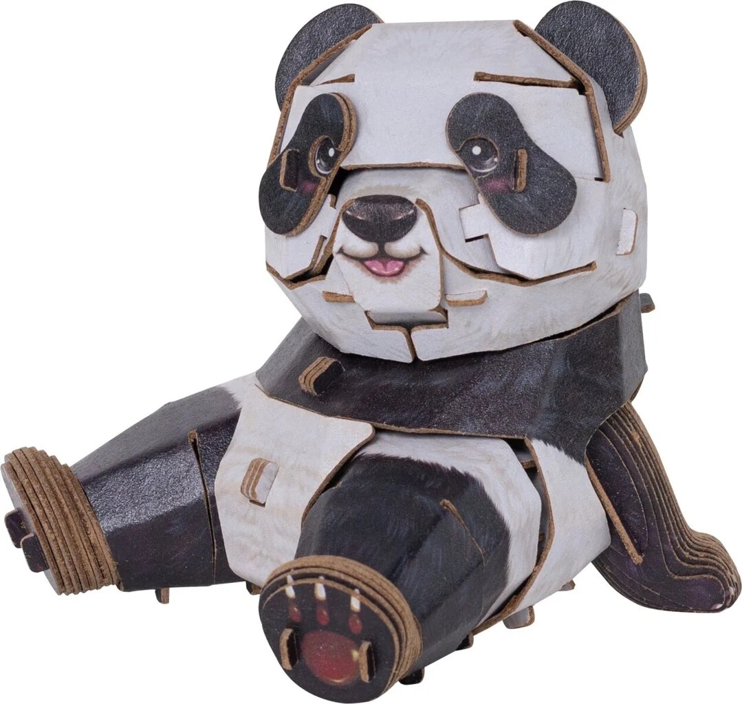 AB DIY MakeBug, 3D Modelbouwpakket, Tiny Serie, Panda, 8x7x7cm