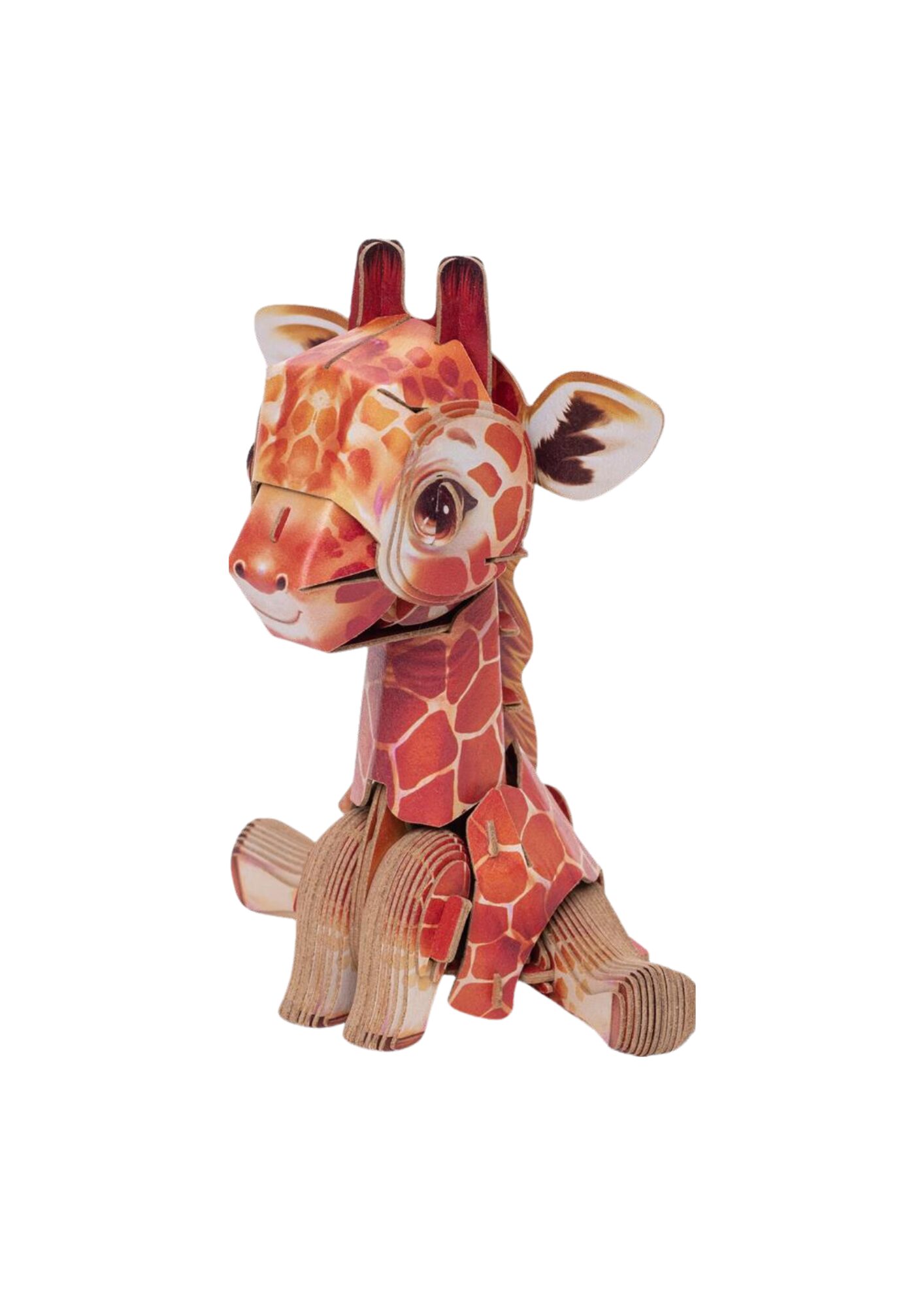AB DIY MakeBug, 3D Modelbouwpakket, Tiny Serie, Giraffe, 6x10x12cm