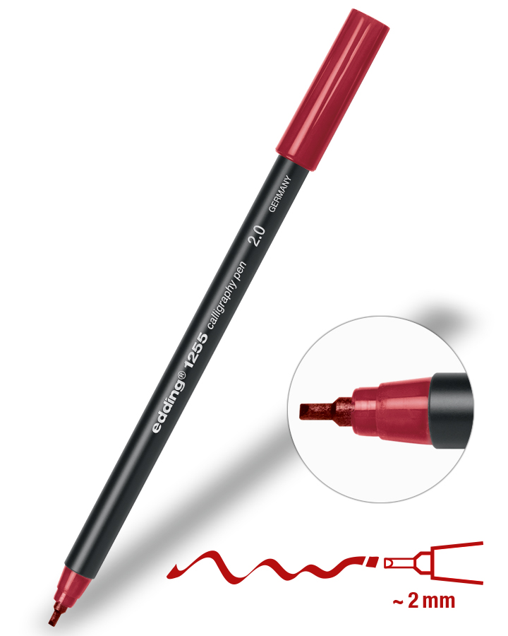 Edding 1255 Kalligrafiestiften 2.0mm - keuze uit 5 kleuren