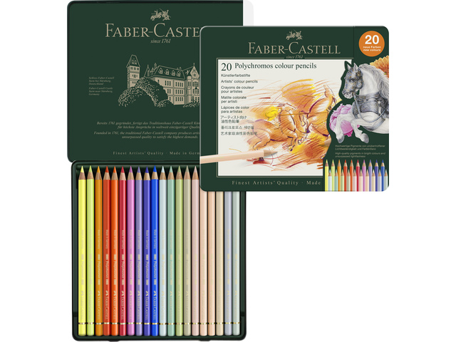 Kleurpotlood FC Polychromos assorti blik a 20st. Uitbreidingsset! - Afbeelding 1