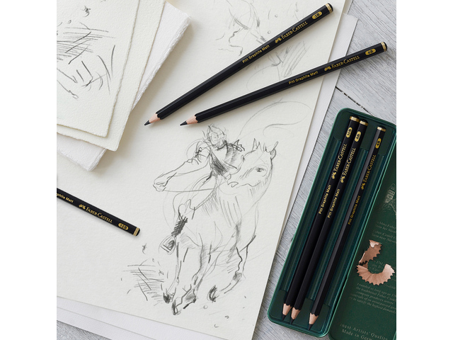 Faber Castell Pitt Grafietpotlood Mat - keuze uit 8 hardheden - Afbeelding 2