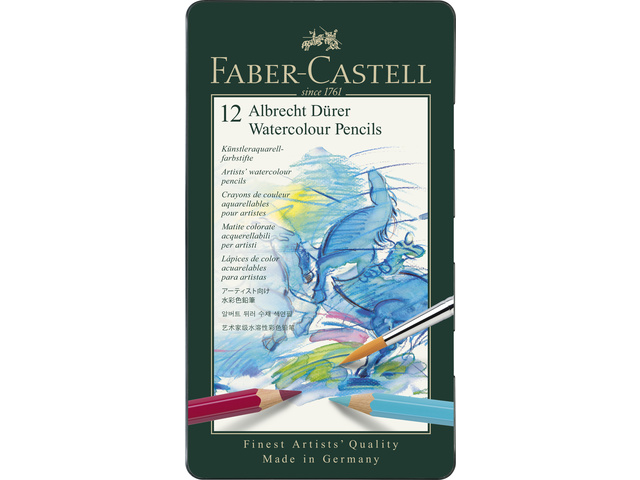 Aquarelpotlood Faber-Castell Albrecht Dürer blik etui à 12 stuks - Afbeelding 1