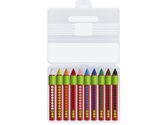Aquarel krijt Faber-Castell wateroplosbaar 10stuks - Afbeelding 2