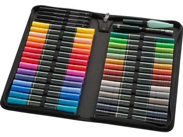 Aquarel marker Faber-Castell Albrecht Dürer in etui,        30stuks Markers en accessoires