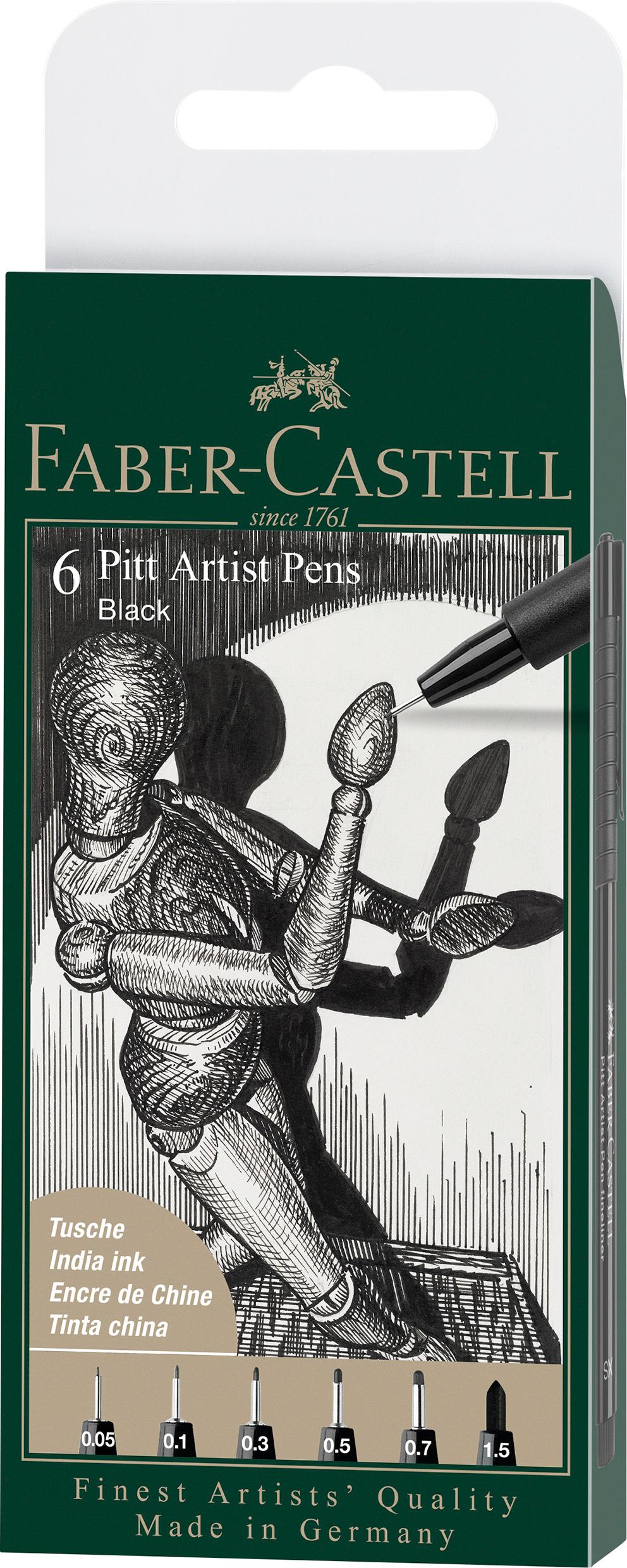 Faber Castell Pitt Artist Fineliner Set Zwart 