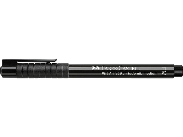 Tekenstift Faber-Castell Pitt Artist Pen FM 199 zwart - Afbeelding 1