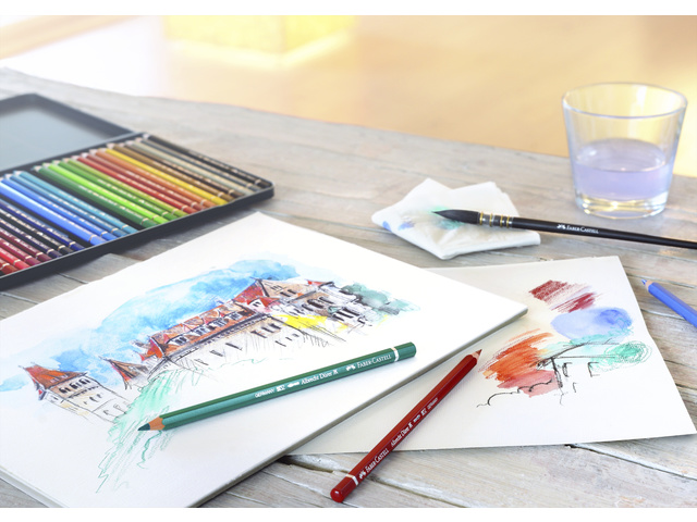 Aquarelpotlood Faber-Castell Albrecht Dürer blik etui à 12 stuks - Afbeelding 3