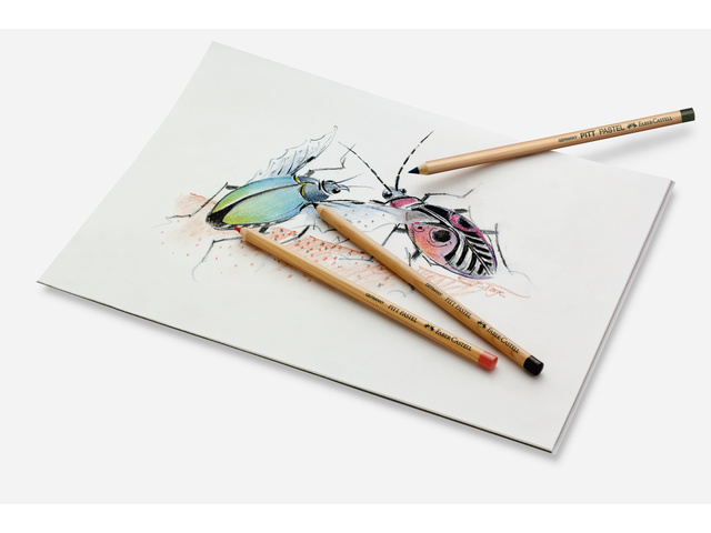 Pastelpotloden Faber-Castell Pitt metalen blik etui a 12 stuks - Afbeelding 3