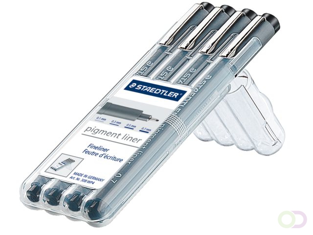 Pigment liner fineliner - Box 0,1-0,3-0,5-0,7 staedtler 