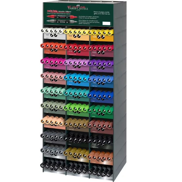 Faber Castel Acrylic MultiMarker Dubbelzijdig 2/3mm & 1/1.2mm - Keuze uit diverse kleuren