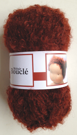 De Witte Engel Mohair Bouclé Bordeaux 50gr.