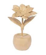 kerstster in pot 12x10x18,5cm 