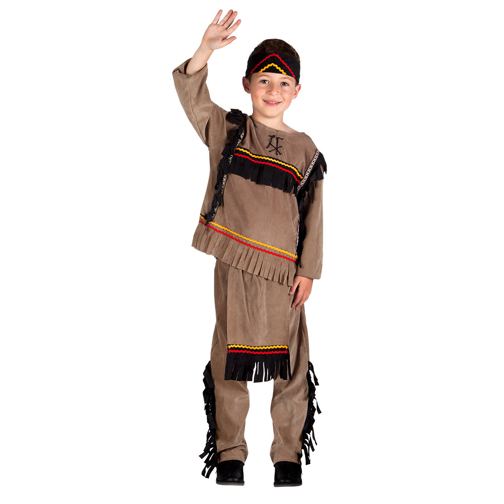 Kinderkostuum Indiaan Big bear (7-9 jaar)